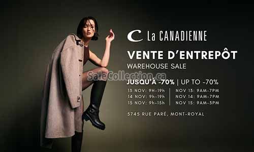 La Canadienne Shoes Warehouse Sale 2025